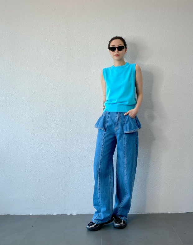Ruffle Jeans #250420